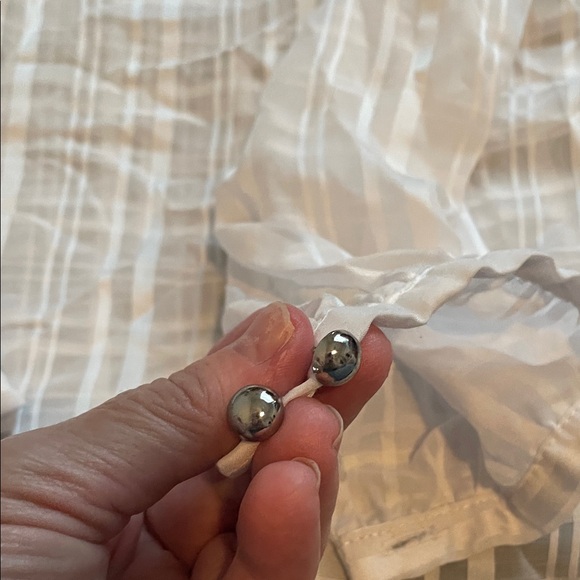 White House Black Market Sheer White Ruffled Blouse small - Picture 12 of 12